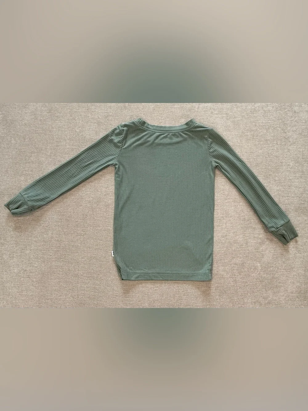 Little Sleepies Moss Ribbed Two-Piece Long Sleeve Pajama Set 2T